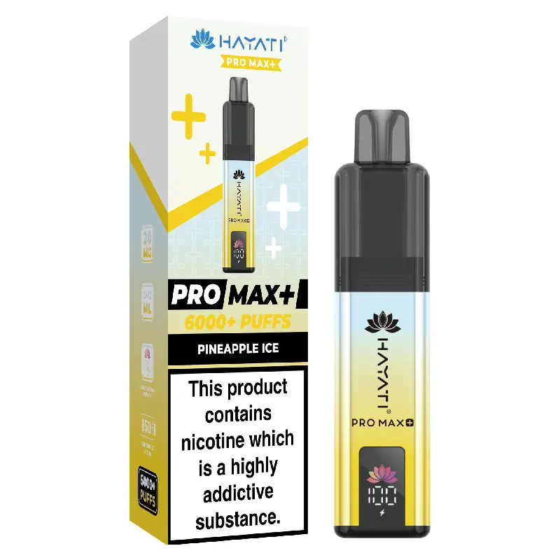  Pineapple Ice Hayati Crystal Pro Max Plus Disposable Vape 20mg 